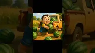 Cute kid with watermelon hair