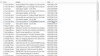 How to sort your emails into date order
