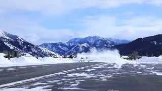 Alpine Airpark winter snow removal