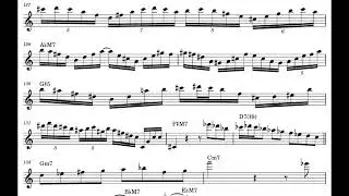Chris Potter - All The Things You Are - Solo Transcription - Tenor Sax (Bb)