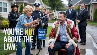HOA Karen SPLASHED WATER on ROYALTY Over &ldquo;Private Property&rdquo;&mdash;Instantly ARRESTED! | EntitledPeople