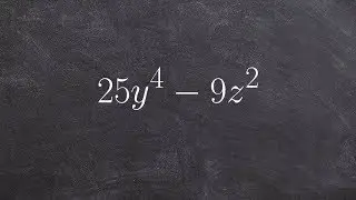 Factoring using the difference of two squares with multiple variables