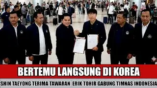 RESMI BERSALAMAN~DATANG KE KOREA ERIK TOHIR DAN EXCO  BUJUK SHIN TAEYONG JADI ASISTEN JHON HERDMAN