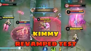 KIMMY REVAMPED NEW UPDATE l MLBB NEW UPDATE KIMMY TEST