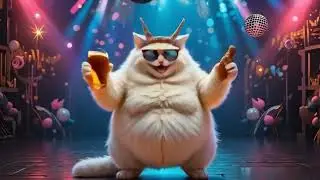 Cat Disco Dancing || Best Entertain Anime Channel || #animecat