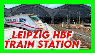 Лейпцигский железнодорожный вокзал 🚇 Лейпциг Хауптбанхоф 🚈【4K】