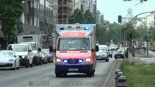 Berlin BF RTW 3300/3 FW Suarez | Berlin fire department ambulance responding [GER | 29.4.2019]