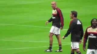 Milan Players Entering Pitch Steve Harper Testimonial