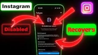 Your Account Has Been Disabled Instagram Solution | Insta ID Recovery 2026