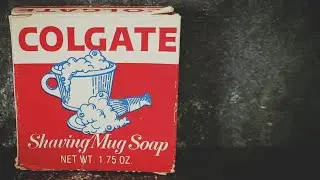 Vintage Colgate Will it Lather? Episode 2 Shaving Mug Soap / Cup Soap