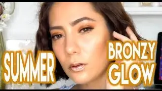 🌞 🏖 SUMMER BRONZY GLOW MAKEUP TUTORIAL feat. Meet the World | oeuvretrends
