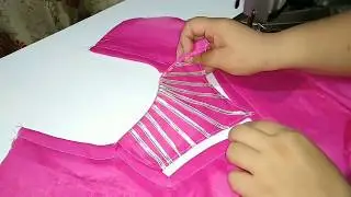 Very Graceful party Wear neck design Cutting and Stitching in Hindi. (Simple Method)