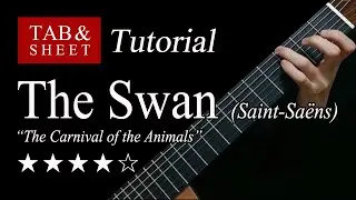 The Swan (The Carnival of the Animals) - Guitar Lesson + TAB