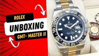 Unboxing Rolex GMT-Master II 116713LN &ndash; 40mm Two-Tone Yellow Gold & Stainless Steel Black Dial