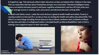 Does poverty impact a student&rsquo;s education?