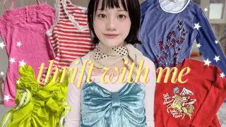 THRIFT WITH ME‧₊˚✧ FALL2025✧˚₊try-on haul＋outfit inspo!