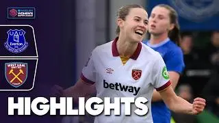 Saez & Denton Score ⚽️ | Everton v West Ham Highlights | Barclays WSL 2024-25