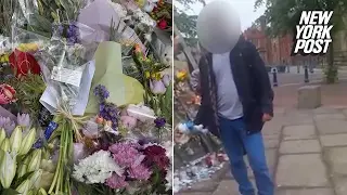 Dirtbags caught taking flowers from Manchester terror attack memorial | New York Post