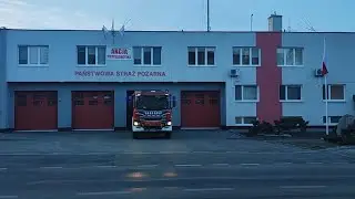[MEGA TRĄBY][HADLEY E-TONE]Wyjazd alarmowy GCBA Scania 471[L]26 z JRG Łuk&oacute;w do zdarzenia.