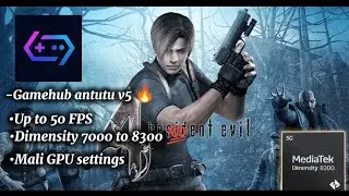 Resident evil 4 in gamehub antutu v5 🔥 using Poco X6 pro 💯
