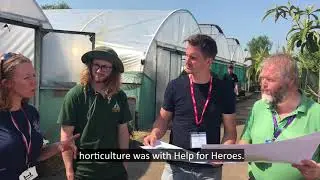 Matt Keightley visits Help for Heroes Chelsea Flower Show Project