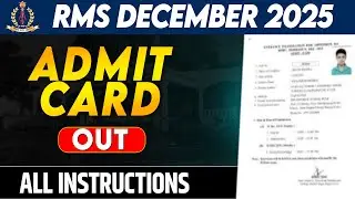 RMS Admit Card 2025 RELEASED! Get the Full Breakdown