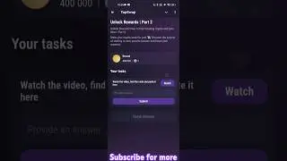 Unlock Rewards | Part 2 | TapSwap Code TapSwap Answer