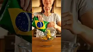 Brazil flag Chips ASMR | Satisfying Crunchy Sounds #asmr #shorts