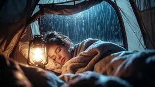 Rain Sounds for Sleep 🌧️ | Cozy Tent Camping in the Rain
