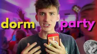 Fitting 40 PEOPLE in my DORM and throwing a PARTY!!!