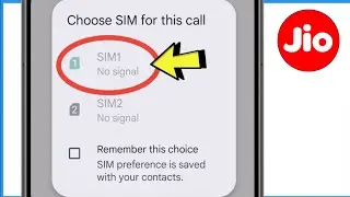 Jio No Signal Problem | Jio Sim No Signal Problem
