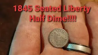 Metal Detecting an old home site. WE FOUND SILVER COINS! Seated Half Dime!!!! Colonial Relics!!!