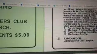 2NUR FM Program Guide March 1986