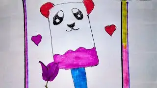 How to Cut Ice Cream Art Drawing 😍🍦