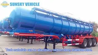 3 Axle Acid Tank Trailer for Sale