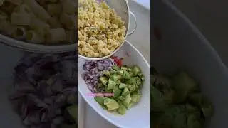 Summer Avocado Pasta Salad #cookingvideo #salad #yummyfood #vegetarianrecipes