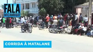 Centenas de jovens concentram-se em frente ao Comando Provincial da Pol&iacute;cia em Nampula