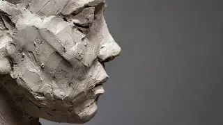 ​How to sculpt a female face from natural clay | Portrait Sculpture