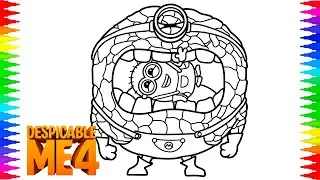 Mega Minion Jerry Coloring Pages | Despicable Me 4