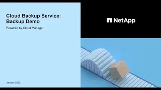 NetApp Cloud Backup Service - Backup