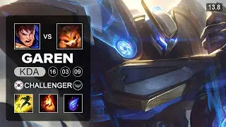 Garen vs Gnar Top - KR Challenger - Patch 13.8 Season 13