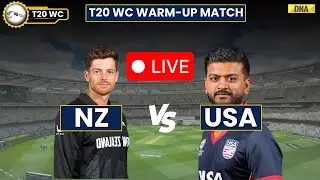NZ Vs USA Live: New Zealand  Vs USA Live | NZ VS USA T20 WC WARMUP LIVE