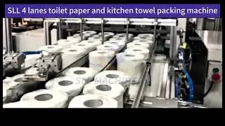 Full automatic toilet paper kitchen towel Multi bundling packing machine#toiletpaperpackingmachine