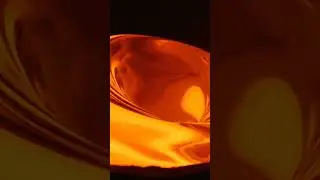 Molten Glass Glow: Viscous Amber ASMR Animation