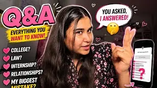 Q and A part 1 |  Everything you want to know - law, internship #youtubeshorts #qandavideo