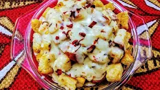 Garlic bread with Homemade Cheese Sauce Cheese Garlic Bread with white Sauce Garlic Bread Popcorn