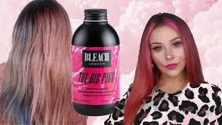 remove old purple hair colour and bleach london hot pink color review