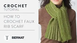 How to Crochet a Faux Rib Scarf