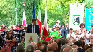 Il Presidente Conte all'inaugurazione della scuola “Tacchi Venturi”
