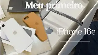 iPhone 16e: Unboxing  Real 🤎 Meu primeiro  iPhone teste de câmera #iphone16e #iphone my firest